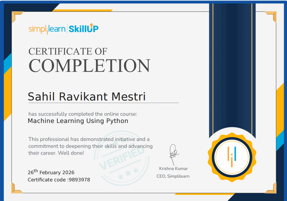 Web Certificate